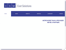 Tablet Screenshot of csmcostsolutions.com
